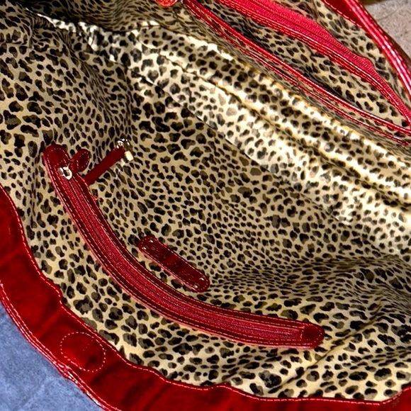 KATE♥️LANDRY LEATHER Tote Bag EXCELLENT Condition!⭐️Deep Maroon/Burgundy♥️ - Picture 8 of 13